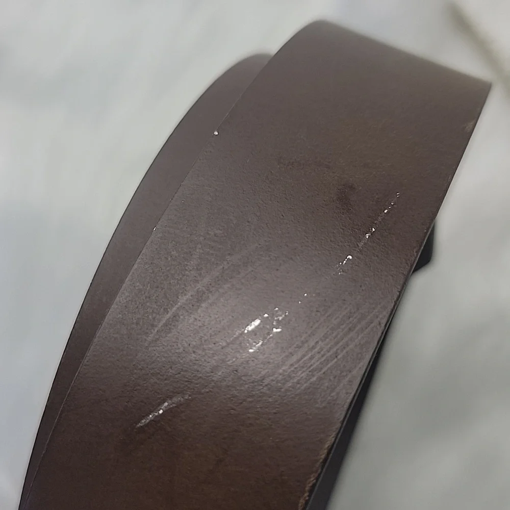 OLD NAVY Boy's Brown Silver Tone Hardware School Uniform Classic‎ Preppy Belt L